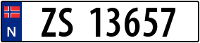 Truck License Plate